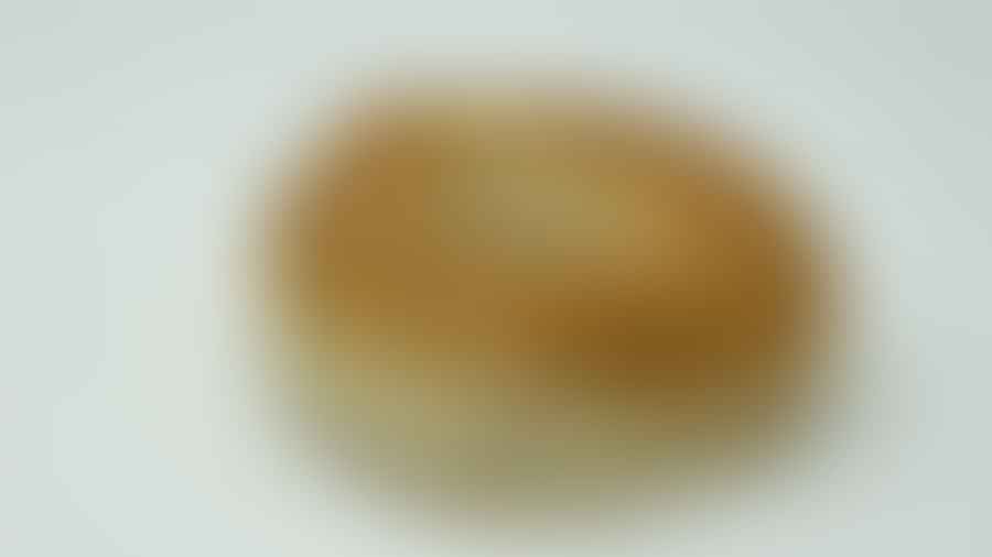 A freshly baked bagel